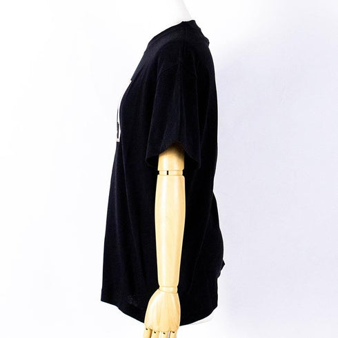 シャツ 横浜ナナ 湘南 NANA Tシャツ プードル柄 サイズL クロ nn-t2-B