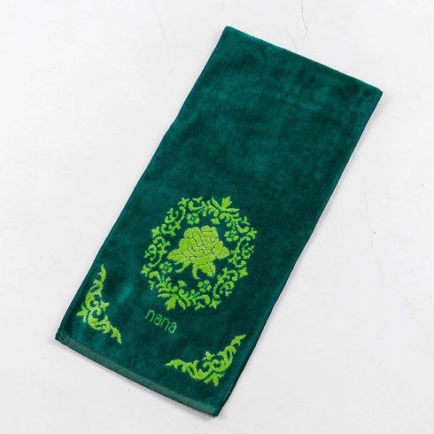 タオル 横浜ナナ 湘南ナナ NANA フェイスタオル ハーフ ローズ3柄 グリーンライトグリーン nn-fth12-S