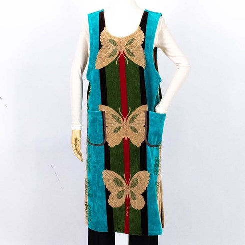 エプロン 横浜ナナ NANA ジャンパースカート B蝶 ベージュ nn-jbsk1A