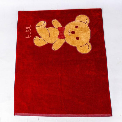 タオル 横浜ナナ NANA バスタオル ベア柄 アカベージュ nn-bast11-A