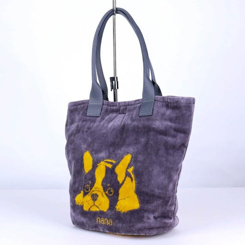 バッグ 横浜ナナ NANA ナナバッグ小 フレンチブルドッグ グレーイエロー nn-bs13