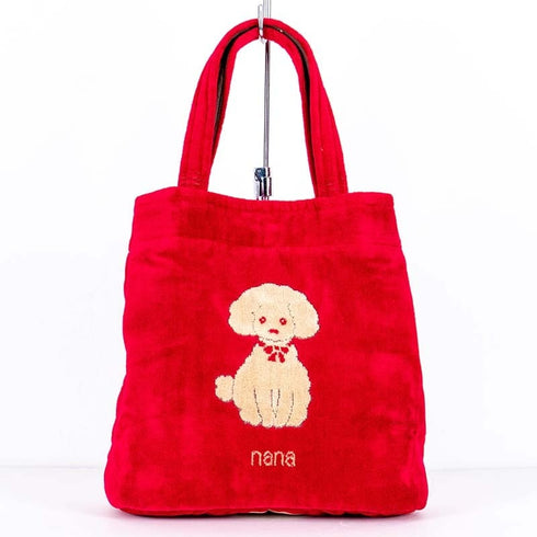 バッグ 横浜ナナ NANA タウンバッグ プードル アカベージュ nn-twn7-A