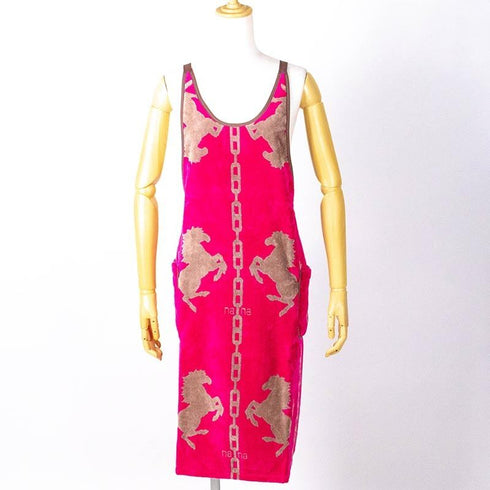 エプロン 横浜ナナ 湘南ナナ NANA DXエプロン ホース チェリーピンクグレー nn-dxeps21G