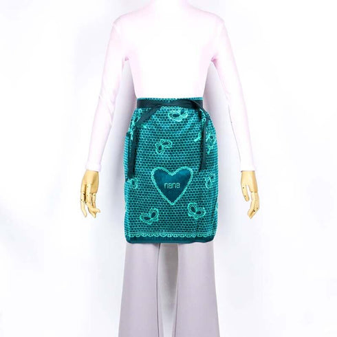 エプロン 横浜NANA サロンエプロン レースバタフライ   グリーン/淡グリーン