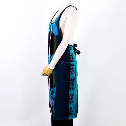 エプロン 横浜ナナ 湘南ナナ NANA DXエプロン B蝶 ブルー nn-dxeps2