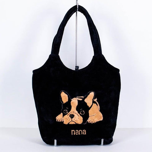 バッグ 横浜ナナ 湘南ナナ NANA ストリートバッグ フレンチブルドッグ クロベージュ nn-st8-A