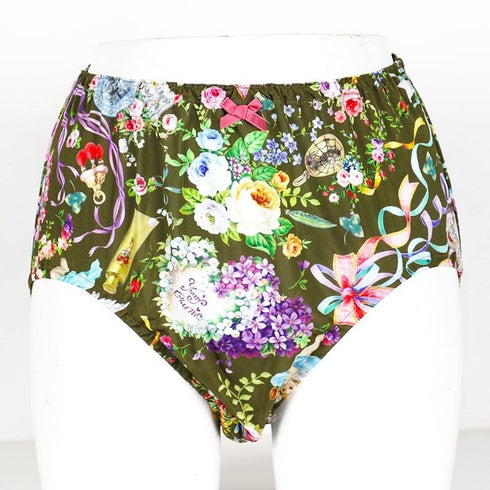 ショーツ 下着 TUNIC ビスコラピア・シャイニーデイ オヤスミパンツ カーキ 1133L-B