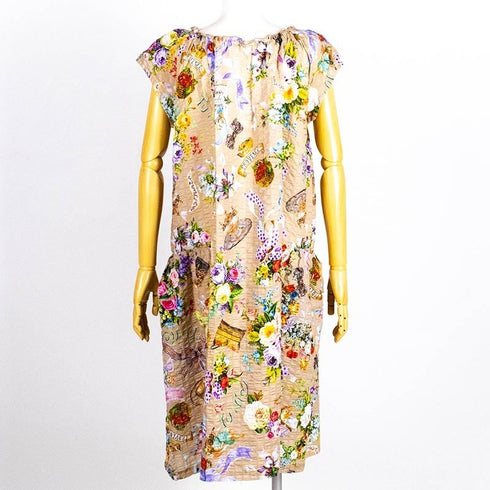 ネグリジェ TUNIC ローンパフサッカー・リボンエンジェル フレンチシャーリングネグリジェ ベージュ フリーサイズ 53070-B