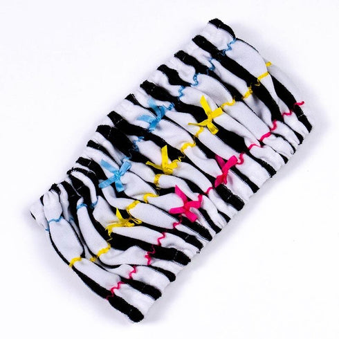 ヘアバンド TUNIC しましまのリボンバンド クロ 17166-E