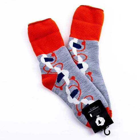 ソックス fromF モコモコソックス シエニ/マッシュルーム メルグレー サイズM 36-38 (22.5ー25cm)TV102MMGY