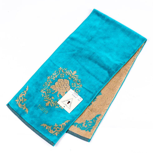 タオル 横浜ナナ NANA フェイスタオル ハーフ ローズ3 ターコイズブルーベージュ nn-fth12-F