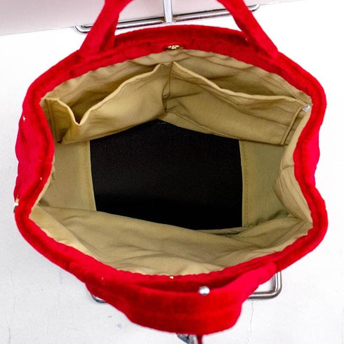 バッグ 横浜ナナ NANA タウンバッグ ベア柄 アカベージュ nn-twn2-A