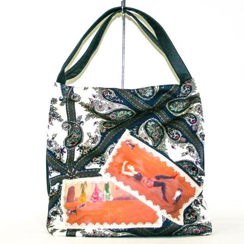 バッグ TUNIC 鴨居キャラ ダンサーのコラージュBag