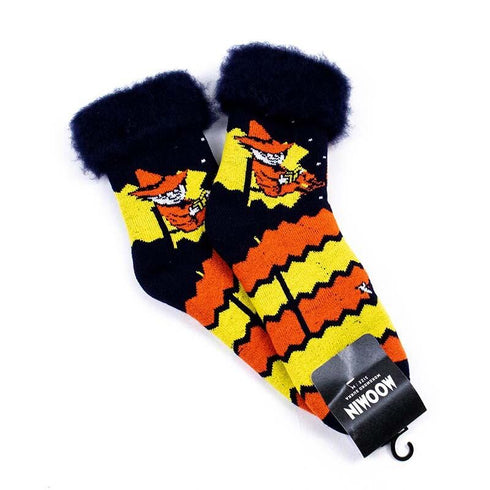 ソックス MOOMIN モコモコソックス ムーミンとスナフキン ネイビー サイズL 40-42 (26ー28.5cm)MM030LA