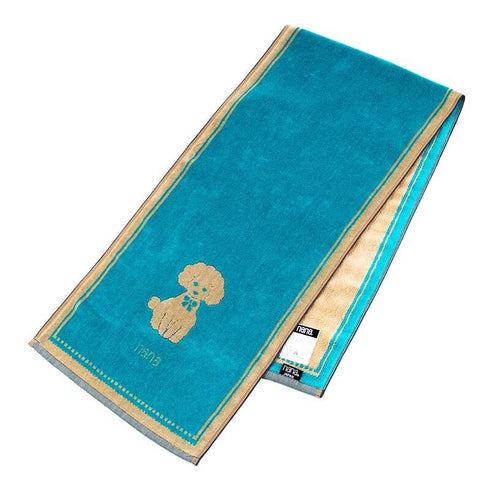 タオル 横浜ナナ 湘南ナナ NANA スポーツタオル プードル ターコイズブルーベージュ nn-spt92