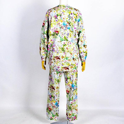 【セール】パジャマ TUNIC 40接結・エンジェルビュー フリーサイズ トレーナーパジャマ グレー杢 AWS-23458-C ¥25,300→¥17,710