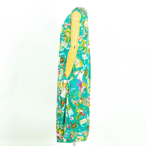 ノースリーブ TUNIC ビスコラピア・オールハピネス ノースリーブネグリジェ グリーン 13416-B