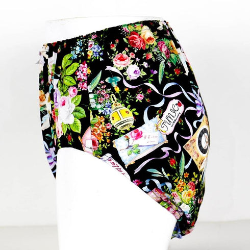 ショーツ 下着 TUNIC ビスコラピア・シャイニーデイ オヤスミパンツ クロ 1133LL-D