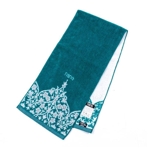 タオル 横浜ナナ 湘南ナナ NANA フェイスタオル ハーフ インディア グリーンシロ nn-fth26-D