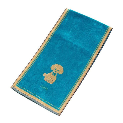 タオル 横浜ナナ 湘南ナナ NANA スポーツタオル プードル ターコイズブルーベージュ nn-spt92