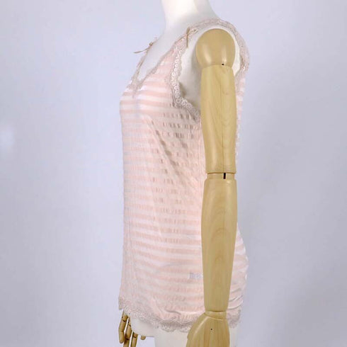 ランニング 下着 TUNIC【定番】サッカーボーダー ランニングシャツ ベージュ フリーサイズ 9009-C