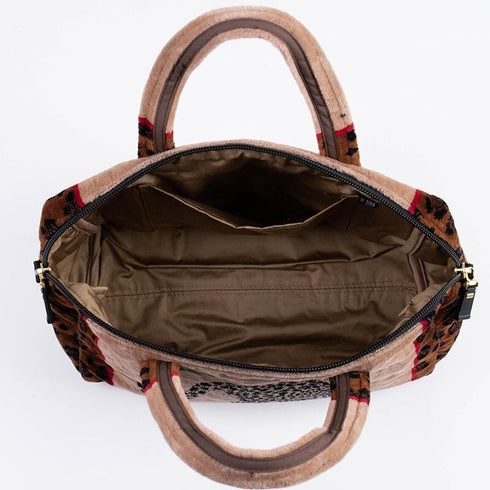 バッグ 横浜ナナ 湘南ナナ NANA 2Wayバック ジャガー柄 ベージュ nn-2way10-A