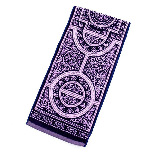 タオル 横浜ナナ 湘南ナナ NANA フェイスタオル ハーフ ドーム柄 紺ラベンダー nn-fth27-F