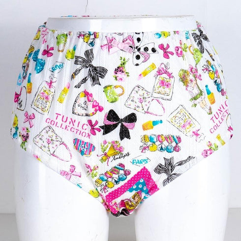 ショーツ 下着 TUNIC 針抜き・キャラリボン オヤスミパンツ オフ サイズL 1147L-A