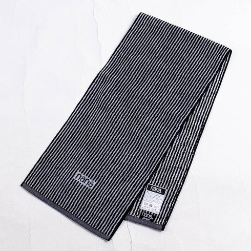 タオル 横浜ナナ NANA フェイスタオル ハーフ ストライプ細柄 紺シロ nn-fth39-E