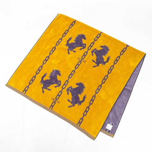 タオル 横浜ナナ NANA バスタオル ホース イエローグレー nn-bast8-A