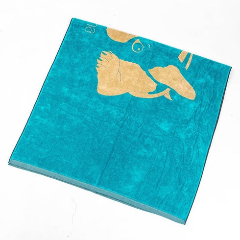 タオル 横浜ナナ NANA バスタオル フレンチブルドッグ ターコイズブルーベージュ nn-bast6-B