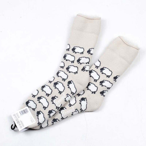 ソックス fromF モコモコソックス ランマス/ひつじ ライトベージュ サイズM 36-38 (22.5ー25cm)TV015MD