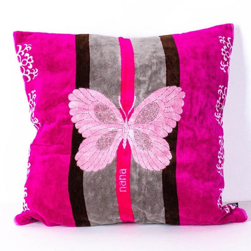 クッションカバー 横浜ナナ 湘南ナナ  NANA B蝶 ピンク nn-CC1-D