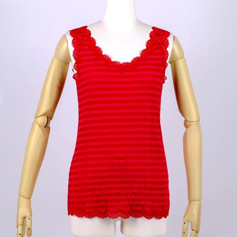 ランニング 下着 TUNIC【定番】サッカーボーダー ランニングシャツ アカ フリーサイズ 9009-I