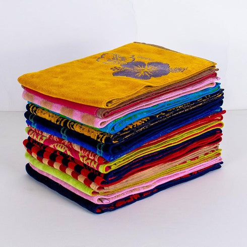 タオル 横浜ナナ 湘南ナナ NANA フェイスタオル ハーフ ストライプ柄 紺アカ nn-fth34-F