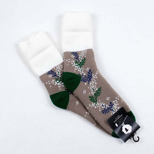 ソックス fromF モコモコソックス ミモーサ/ミモザ ウォームグレー サイズM 36-38 (22.5ー25cm)TV051A