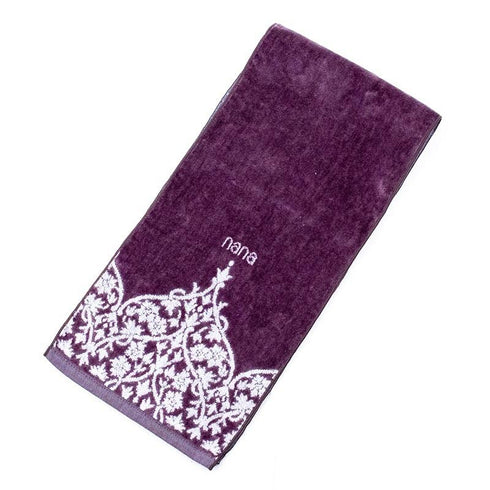 タオル 横浜ナナ 湘南ナナ NANA フェイスタオル ハーフ インディア グレーシロ nn-fth26-E