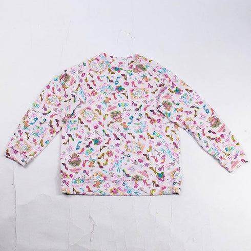 【セール】パジャマ TUNIC ピーチ起毛・ハッピーヒール ベージュ フリーサイズ トレーナーパジャマ AWS-43407-A