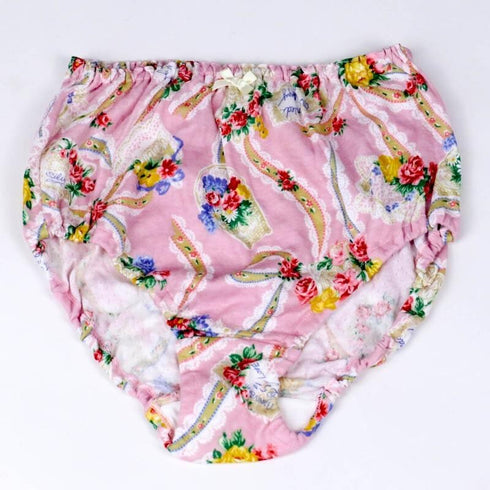 ショーツ TUNIC 60接結・ローズレース オヤスミパンツ ピンク サイズL