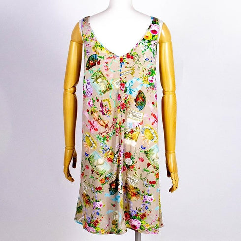 スリップ TUNIC ビスコラピア・オールハピネス Aラインスリップ モカ 1563-A