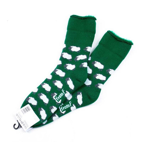 ソックス fromF モコモコソックス ランマス/ひつじ ベーシックグリーン サイズM 36-38 (22.5ー25cm)TV015MA