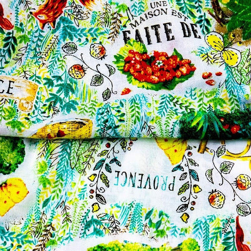 パジャマ TUNIC 80ソフトローン・ガーデン グリーン 長袖襟付パジャマ フリーサイズ 29188-A