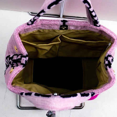 バッグ 横浜ナナ NANA タウンバッグ ホース柄 ピンク濃ピンククロ nn-twn10-B