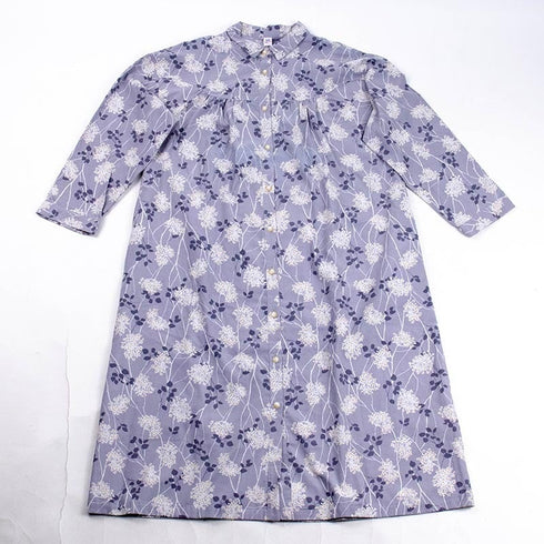 【セール】ワンピース TUNIC ラウンジウェア・ワンピースコレクション フリーサイズ 襟付ヨークワンピース AWS-49635-A