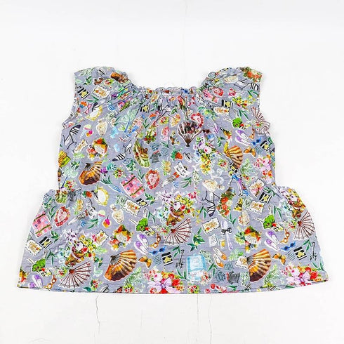 【セール】パジャマ TUNIC 80ローンサッカー・タウンウォーク シャーリングフレンチパジャマ フリーサイズ SSS-33063-C