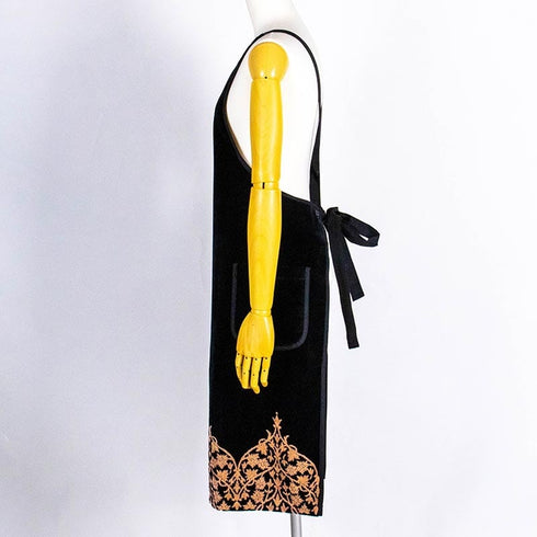 エプロン 横浜ナナ 湘南ナナ NANA DXエプロン インディア柄 チャベージュ nn-dxeps40-A