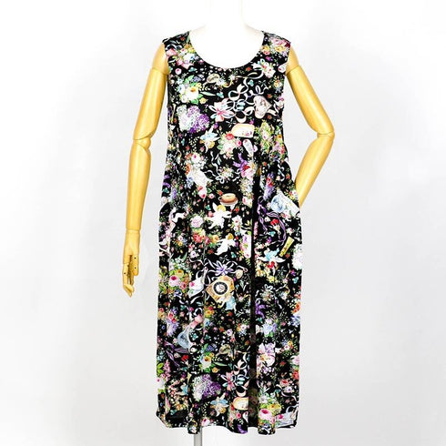 ノースリーブ TUNIC ビスコラピア・シャイニーデイ ノースリーブ クロ フリーサイズ 13419-D