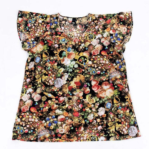 チュニック TUNIC ビスコラピア サフィーネ クロ フレンチチュニック フリーサイズ 5072-B