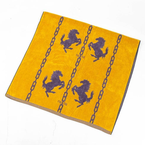 タオル 横浜ナナ NANA バスタオル ホース イエローグレー nn-bast8-A