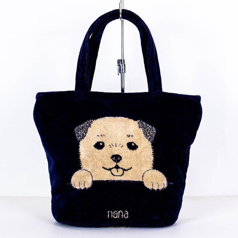 バッグ 横浜ナナ 湘南ナナ NANA H2バッグ 柴犬 紺ベージュ nn-H2-17A
